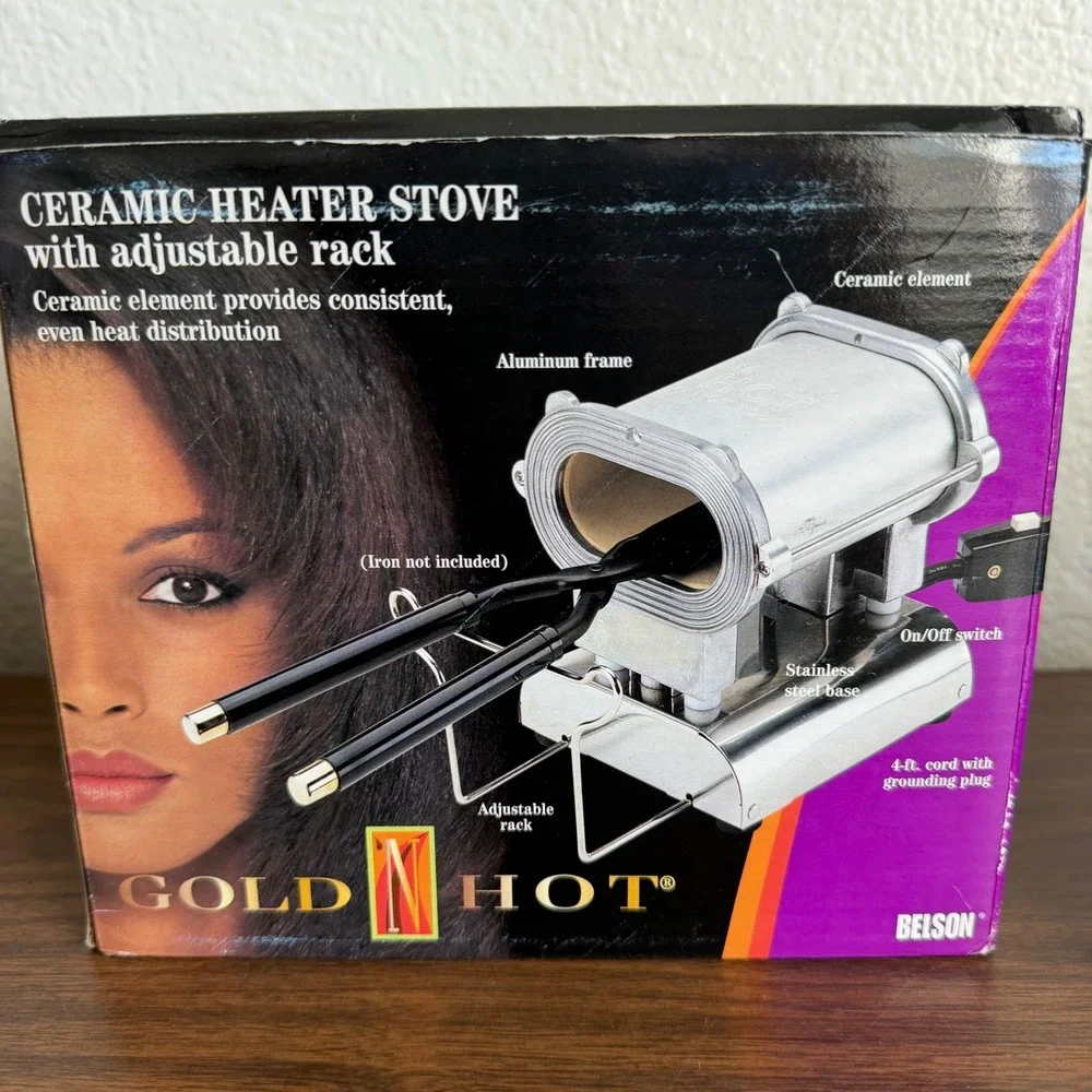 Gold N Hot Ceramic Heater Stove w/ Adjustable Rack for Hair Tools GH2209 WORKS
